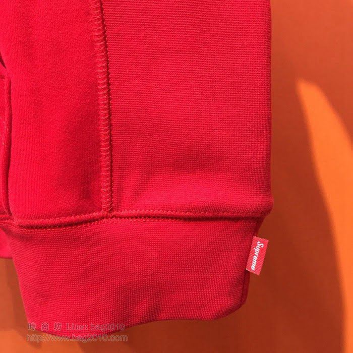 Supreme男裝 19-20FW施華洛世奇新款 最高品質 紅色 Supreme男士連帽套頭衛衣 男士秋季最新單品  tzy2358
